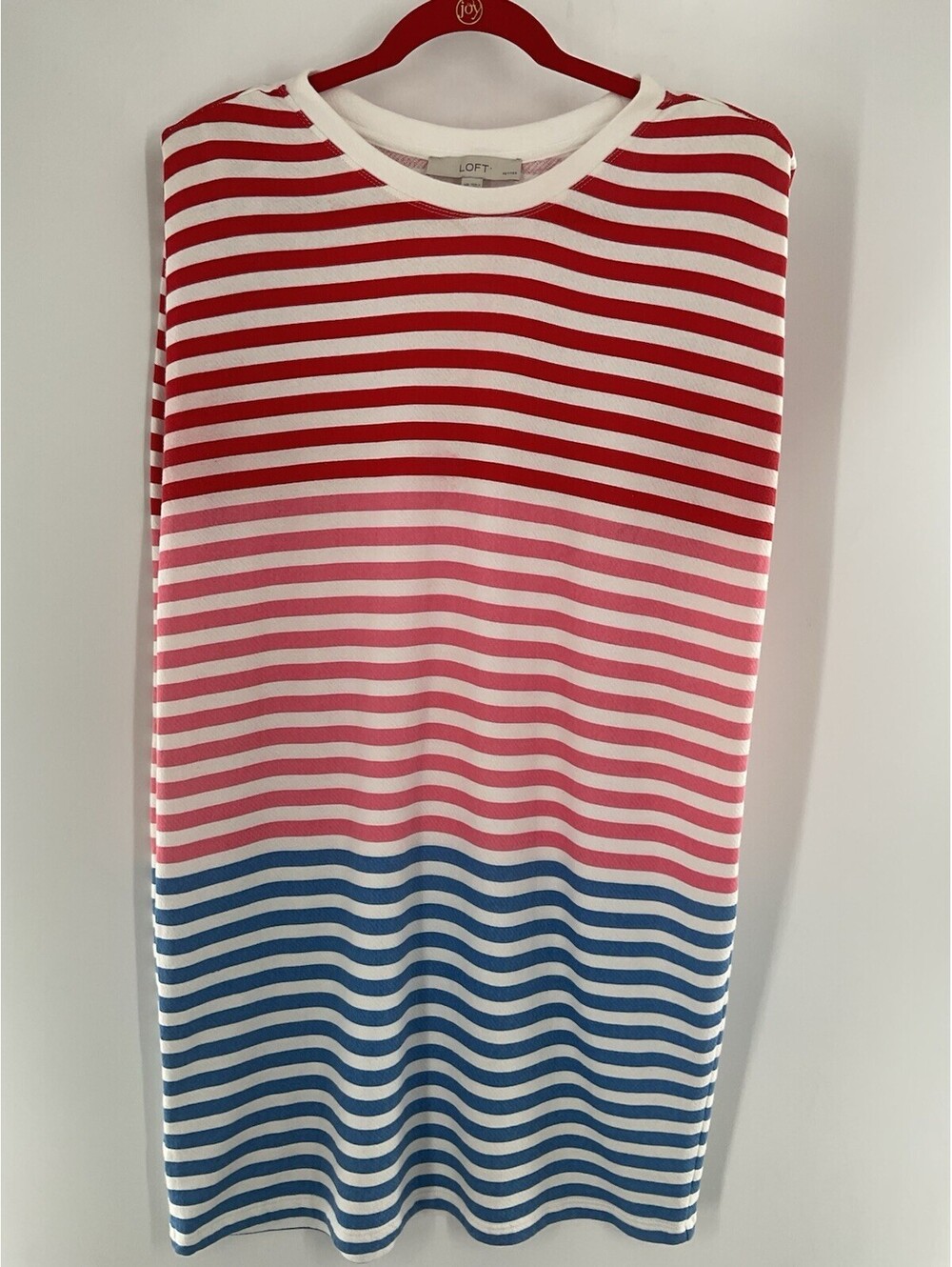 Loft Petites Women’s Medium Striped Casual Dress 035